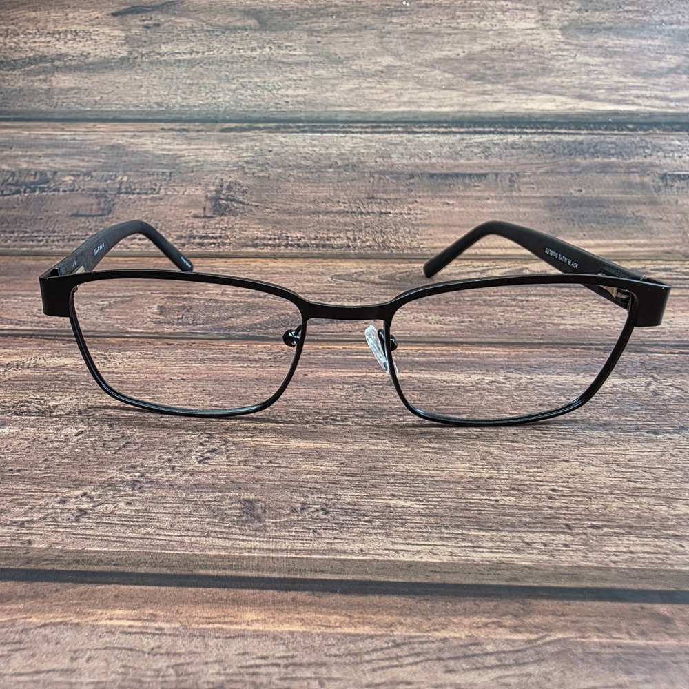 Enhance‎ 3986 Eyeglasses Satin Black Rectangle Frames 52/18/145 4222